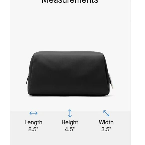 NWT Kate Spade Cater Nylon Cosmetic Pouch - Black - Picture 5 of 7